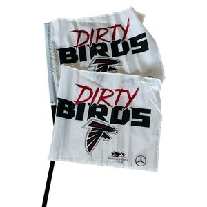 2 Atlanta Falcons Game Day Fan Flags